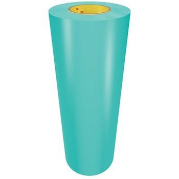 3M Cushion-Mount L1720 Teal Flexographic Plate Mounting Tape - 24 in Width x 25 yd Length - 0.02 in Thick - Polycoated Polyester Liner - 99420
