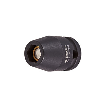 Vega Tools M39161 9/16 in Thin Wall Impact Socket - S2 Modified Steel - 1/2 in Square Drive - A - Tapered - 1.5 in Length - 01508