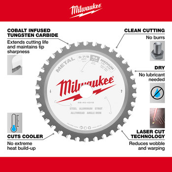Milwaukee Circular Saw Blade 48-40-4215 - 5 7/8 in Diameter - Carbide