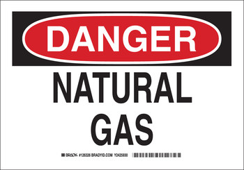 Picture of Brady B-401 Polystyrene Rectangle White English Flammable Material Sign part number 126325 (Main product image)