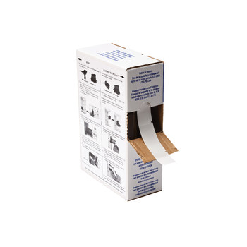 Picture of Brady Clear / White Self-Laminating Polyester Thermal Transfer BPTL-75-461 Die-Cut Thermal Transfer Printer Label Roll (Main product image)