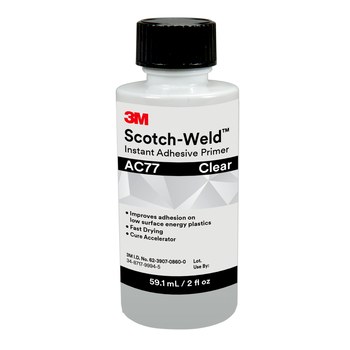 3M Scotch-Weld AC77 Cyanoacrylate Adhesive Primer 62728, 2 fl oz