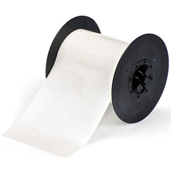 Brady B30C-4000-595-CL Printer Label Roll, 4 In X 100 Ft, Vinyl, Clear ...