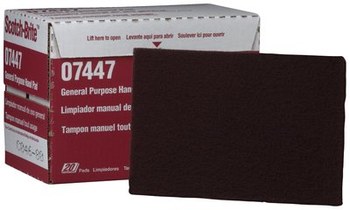 20 Pack for sale online 3M 07447 Scotch-Brite Maroon General Purpose Hand Pad 