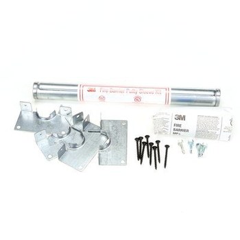 3M DT100 Fire Barrier Putty Sleeve Kit 18809, Galvanized Steel, 1 in x 12 in