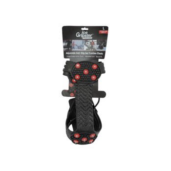 Global Glove Ice Gripster Traction Overshoes ITR3610 ITR3610-L - Size Large - Rubber - Black - ITR3610 LG