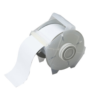 Picture of Brady White Magnetic Indoor / Outdoor Polyester Thermal Transfer 76687 Continuous Thermal Transfer Printer Label Roll (Main product image)