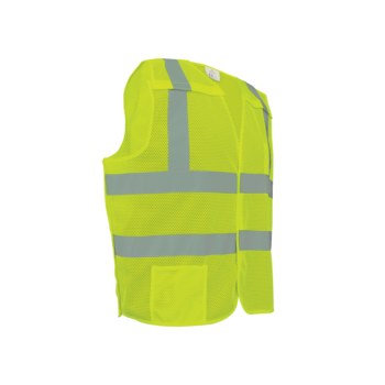 Global Glove FrogWear HV High-Visibility Breakaway Vest GLO-01BA-7XL - Size 7XL - High-Visibility Yellow/Green - GLO-01BA 7XL
