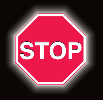 Brady 95046 Stop Signs, Traffic Control Signs & Banners Sign, Red, 36 ...