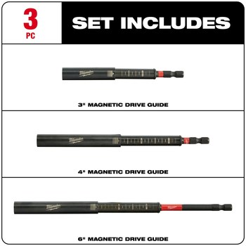 Milwaukee SHOCKWAVE Mag Drive Guide Set 48-32-4519 - Alloy Steel - 00156