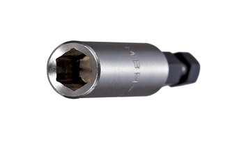Vega Tools 1/4 in Magnetic Bit Holder 160MH1AD - 1/4 in-Hex Shank - S2 Steel & Stainless Steel - 2 3/8 in Length - Stainless & Gunmetal Grey Finish - 00352