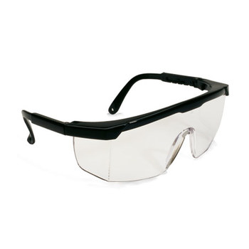Picture of Bouton Optical Hi-Voltage ARC 250-24-00 Clear Black Universal Polycarbonate Standard Safety Glasses (Main product image)