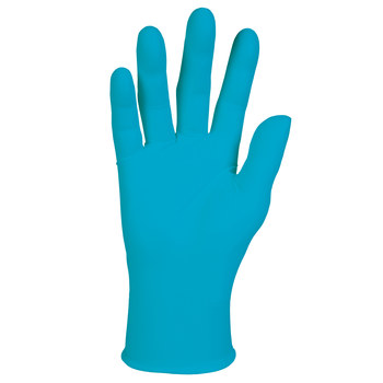 Kimtech Blue XL Powder Free Disposable Gloves - Medical Exam Grade - 9 in Length - Rough Finish - 6 mil Thick - 53104