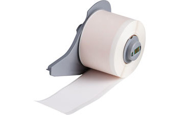 Picture of Brady White Self-Extinguishing Polyimide Thermal Transfer M71C-1500-472 Continuous Thermal Transfer Printer Label Roll (Main product image)