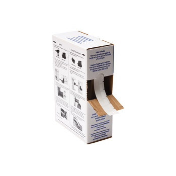Picture of Brady Clear / White Self-Extinguishing, Self-Laminating Vinyl Thermal Transfer BPTL-18-427 Die-Cut Thermal Transfer Printer Label Roll (Main product image)