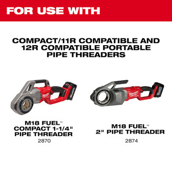 Milwaukee pipe best sale threader with dies