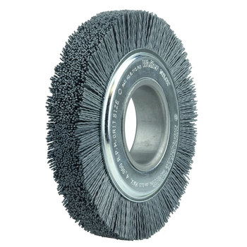 Weiler Nylox 83011 Wheel Brush - 6 in Dia - Crimped Round Nylon Bristle