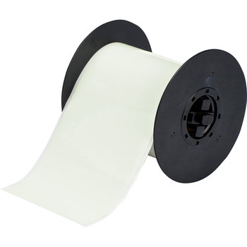 Picture of Brady BradyGlo White Glow-In-The-Dark Indoor Polyester Thermal Transfer B30C-4000-526 Continuous Thermal Transfer Printer Label Roll (Main product image)