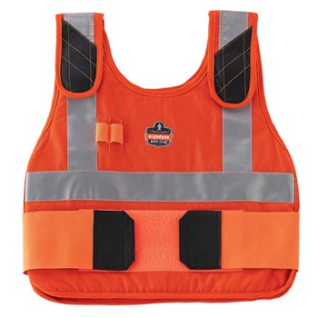 Ergodyne Chill-Its Cooling Vest Set 6215 L/XL - Size Large/XL - Orange - 12221
