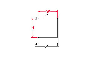 Picture of Brady Clear Polyester Thermal Transfer CL-517-621 Die-Cut Thermal Transfer Printer Label Roll (Main product image)