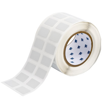Picture of Brady Permashield Silver Polyester Thermal Transfer THT-22-428-2 Die-Cut Thermal Transfer Printer Label Roll (Main product image)