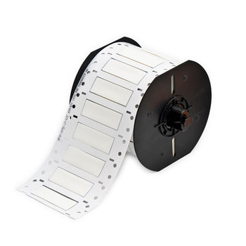 Picture of Brady White Polyolefin Thermal Transfer B33D-375-2-342 Die-Cut Thermal Transfer Printer Sleeve (Main product image)