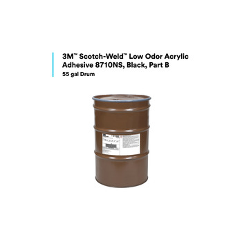 3M Scotch-Weld 7100233166 Black Two-Part Base (Part B) Acrylic Adhesive - 55 gal Drum - 40868