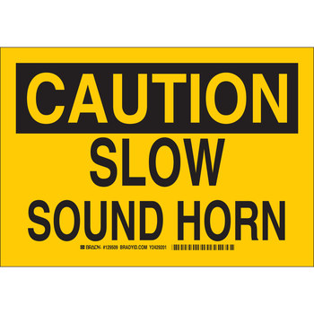 Picture of Brady B-302 Polyester Rectangle English Stop Signs, Traffic Control Signs & Banners Sign part number 129509 (Main product image)