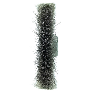 Weiler 00156 Wheel Brush - 4 in Dia - Crimped Stainless Steel Bristle