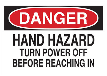 Picture of Brady B-120 Fiberglass Reinforced Polyester Rectangle White English Equipment Safety Sign part number 70363 (Main product image)
