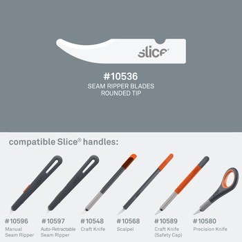 Slice 10536 Seam Ripper Blades Rounded Tip