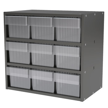 Akro-Mils Akrodrawers Super Modular Cabinet AD1811C62, Charcoal Gray ...