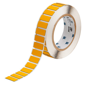 Picture of Brady Yellow Polyester Thermal Transfer THTEP-171-593-.5YL Die-Cut Thermal Transfer Printer Label Roll (Main product image)