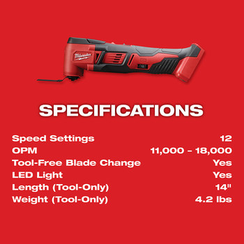 Milwaukee M18 Oscilating Multi-Tool 2626-20