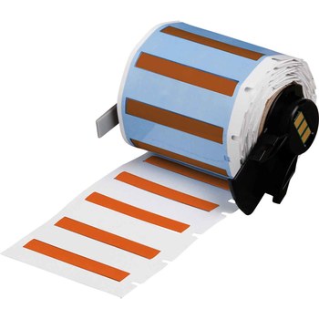 Picture of Brady PermaSleeve Orange Polyolefin Thermal Transfer M6-125-175-342-OR Heat Shrink Wire & Cable Labels (Main product image)