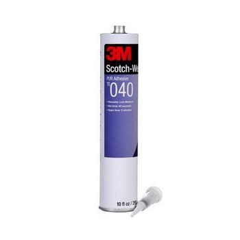 3M Scotch-Weld TE040 One-Part Off-White Polyurethane Adhesive - Solid 0.1 gal Cartridge - 25160