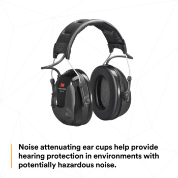 3M Peltor MT13H221A Black Listen-Only Headset - 21 dB NRR - 054596-12322