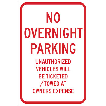 Picture of Brady B-959 Aluminum Rectangle White English Parking Restriction, Permission & Information Sign part number 115513 (Main product image)