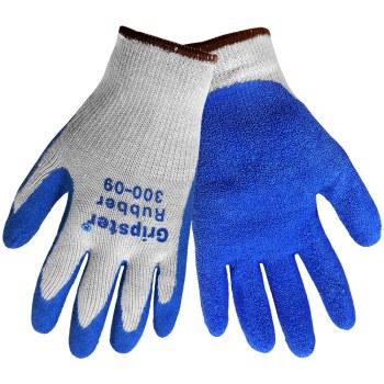 Picture of Global Glove Gripster 300 Blue/Gray 7 Cotton/Polyester Full Fingered Work Gloves (Main product image)