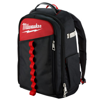 Milwaukee Red/Black Ballistic Material Backpack - 7.87 in Length - 11.8 in Wide - 48-22-8202