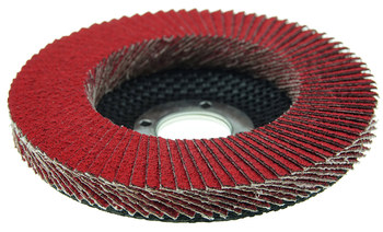 Weiler Tiger Ceramic Type 27 Flap Disc 50130 - Ceramic - 4-1/2 in - 40 - Coarse