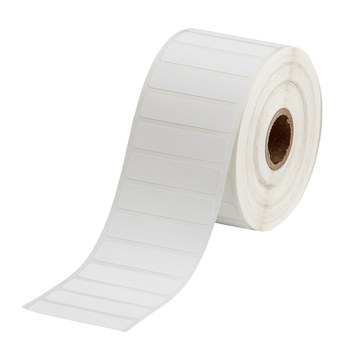 Picture of Brady White Polypropylene Thermal Transfer THT-53-7425-2-SC Die-Cut Thermal Transfer Printer Label Roll (Main product image)