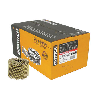 人気ブランド 海外通販 - 国内入手困難 Framing Coil 15° Bostitch Nails Steel in, 1/4 3 C12P120D, テープ・マスキングテープ