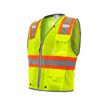 Global Glove FrogWear High-Visibility Vest GLO-067 GLO-067-LG - Size Large - HV Yellow/Green - GLO-067 LG