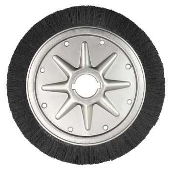 Weiler Bore-Rx 86137 Wheel Brush - 14 in Dia - Crimped Round Nylon Bristle