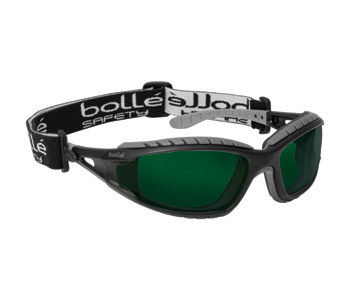 Picture of Bolle Safety Tracker 253-TR-400 Shade 5.0 Black/Gray Universal Polycarbonate Welding Glasses (Main product image)