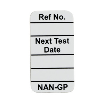 Picture of Brady Nanotag White Vinyl NAN-GP W Nano Tag Insert (Main product image)