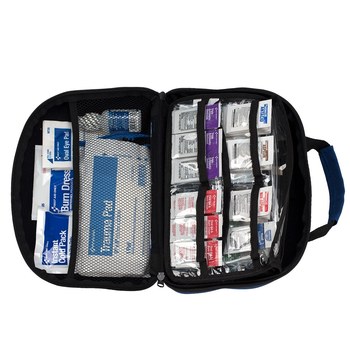 First Aid Only First Aid Kit - 11.5 in Width - 3.25 in Length - 8 in Height - Fabric Case Construction - 092265-91062