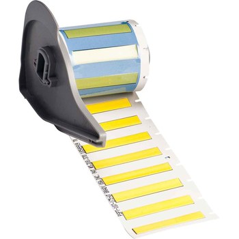 Picture of Brady PermaSleeve Yellow Polyolefin Thermal Transfer M7-187-175-342-YL Heat Shrink Wire & Cable Labels (Main product image)