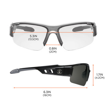 Ergodyne Skullerz Safety Glasses DAGR 52103 - Size Universal